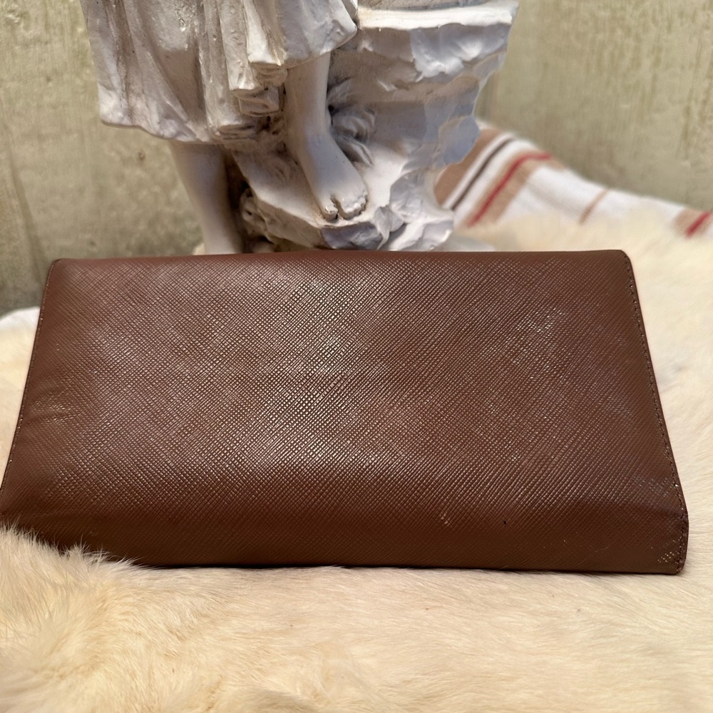 Salvatore Ferragamo Shimmering Brown Long Wallet - Picture 2 of 5